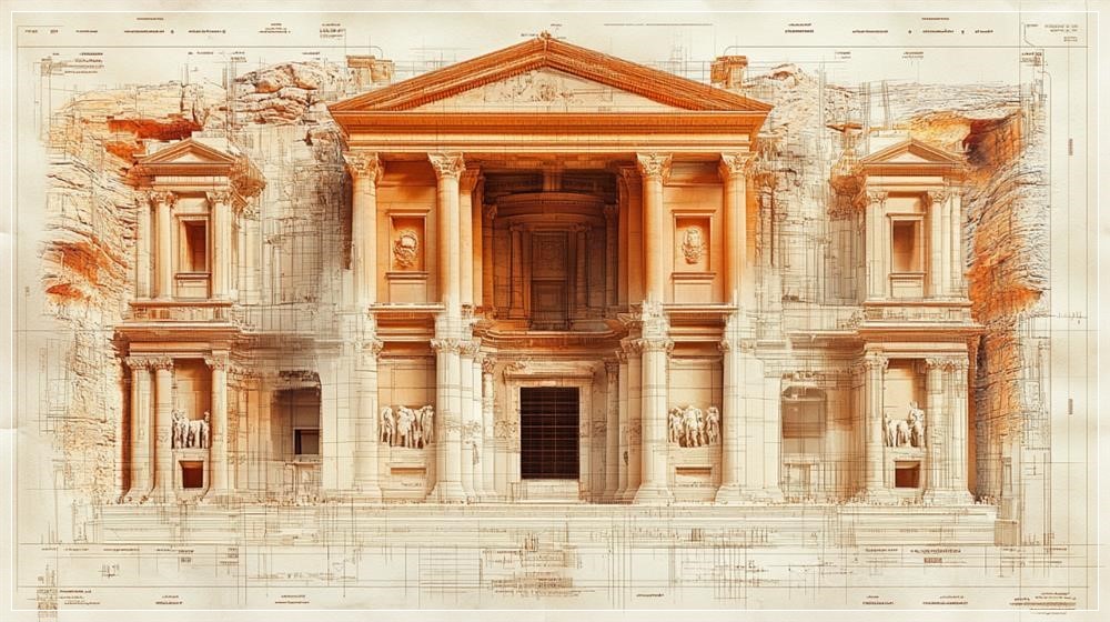 Thiết kế tối giản tinh xảo của Petra (Al-Khazneh) 