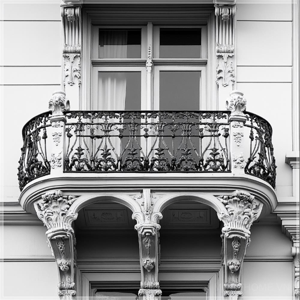 Ban công của tòa nhà kiểu Victorian