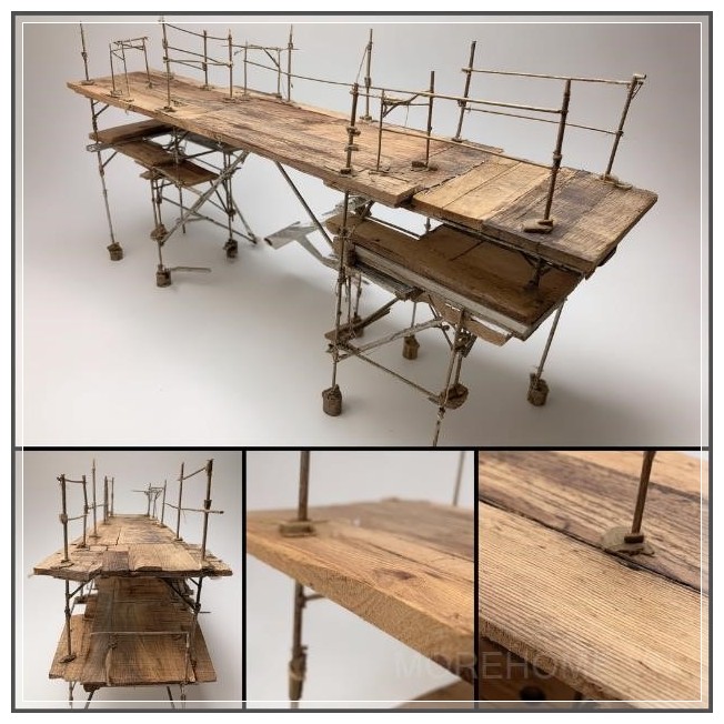 Giàn Giáo Tạm Thời Làm Từ Các Tấm Gỗ...