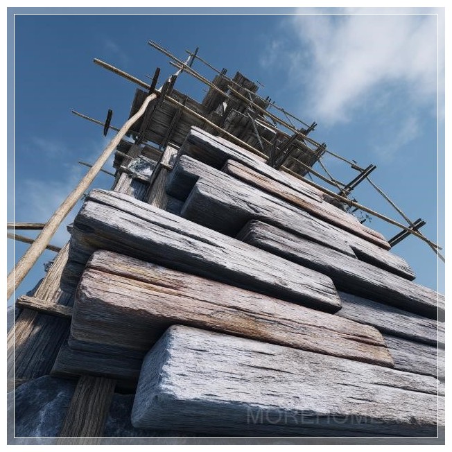 Giàn Giáo Tạm Thời Làm Từ Các Tấm Gỗ...